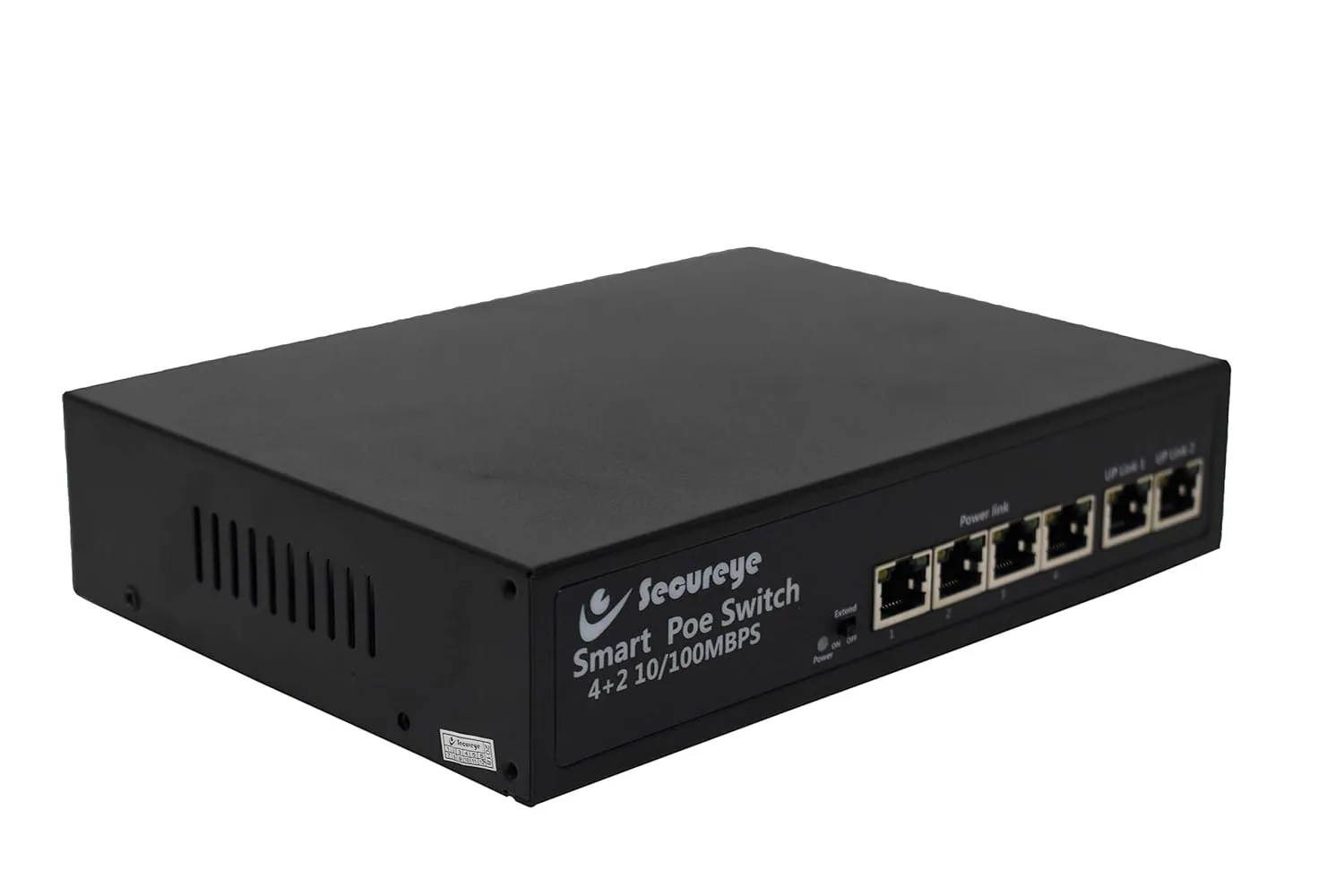 Secureye Poe Switch 4 Port (4 FE+ 2 FE Port) S-4FE-2UE-L-NB view 3